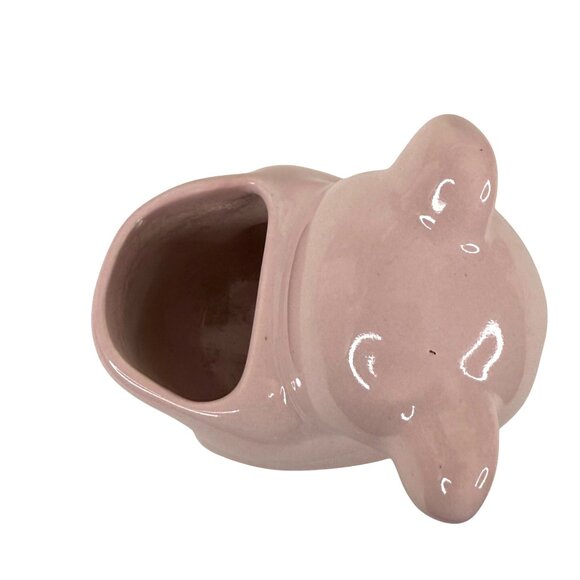 VTG Royal Haeger ceramic Pink Bear Planter Original Sticker MCM 75th Anniversary - Picture 7 of 9